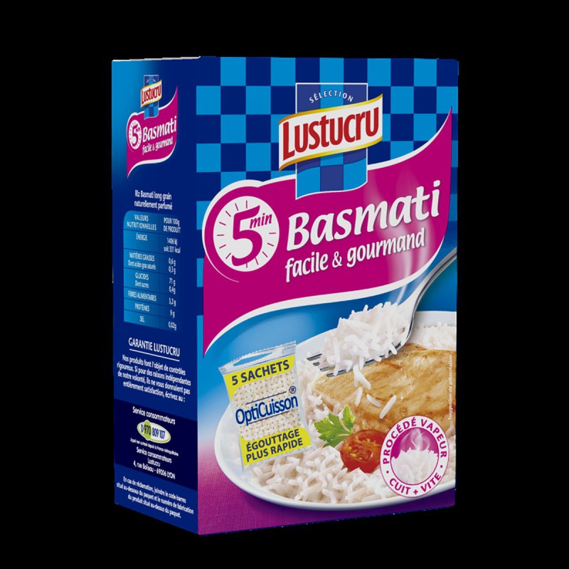 LUSTUCRU Riz basmati sachet cuisson