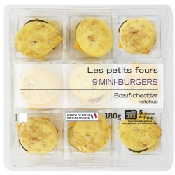 Fe 9Mini Burger Boeuf Ched175G