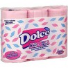 6 Rouleaux Papier Hygienique Compact Rose Dolce