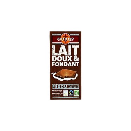 Alter Eco Chocol.Lait Fondant Bio 100G