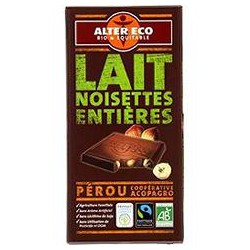Alter Eco Chocol.Lait Noisette Bio 100G