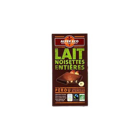 Alter Eco Chocol.Lait Noisette Bio 100G