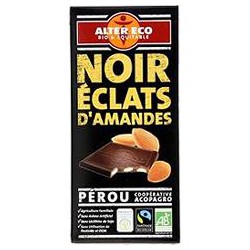 Alter Eco Chocolat Noir Amande Bio 100G