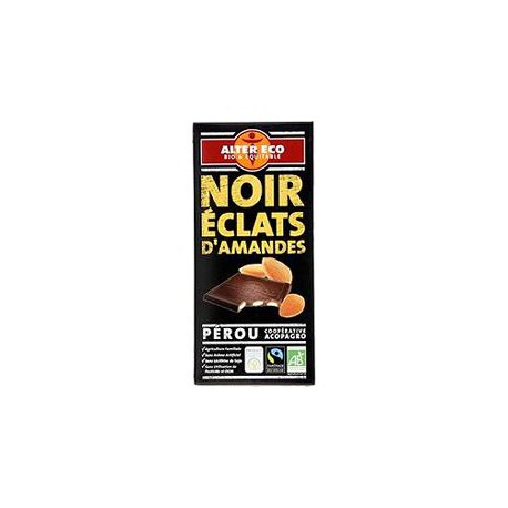 Alter Eco Chocolat Noir Amande Bio 100G
