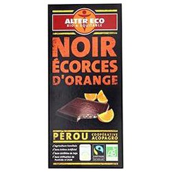 Alter Eco Chocolat Noir Orange Bio 100G