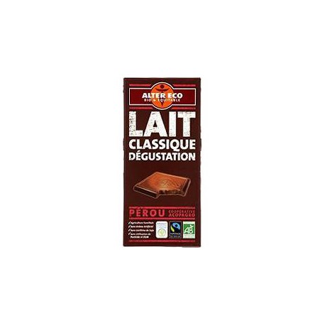 Alter Eco Chocolat Lait Degustation Bio 100G