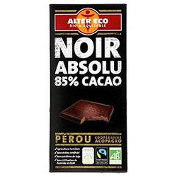Alter Eco Chocolat Noir Absolu Bio 100G