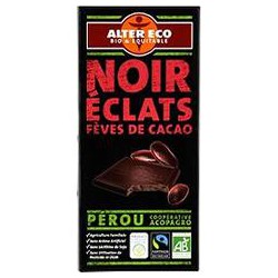Chocolat Noir Fèves De Cacao Bio 100 G