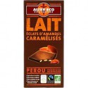 Chocolat Lait Eclats Damandes Caramélisées Bio 100G