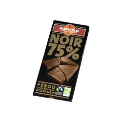 100G Chocolat Noir 75% Bio Alter Eco