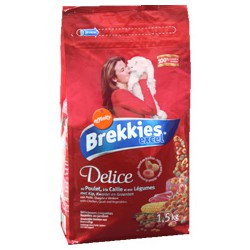 Sac 1.5Kg Croquettes Chat Viande Brekkies