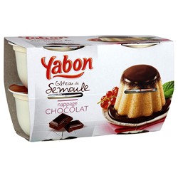 Yabon Gateau Semoule Chocolat 4X125G