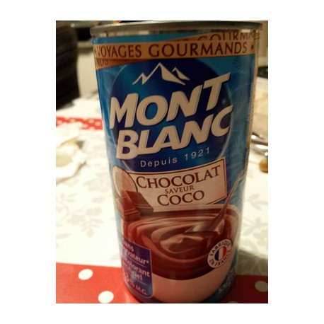 570G Creme Dessert Chocolat Saveur Coco Mont Blanc