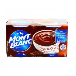 4X125G Creme Dessert Chocolat Mont Blanc