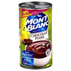 570G Creme Dessert Chocolat Poire Familial Mont Blanc
