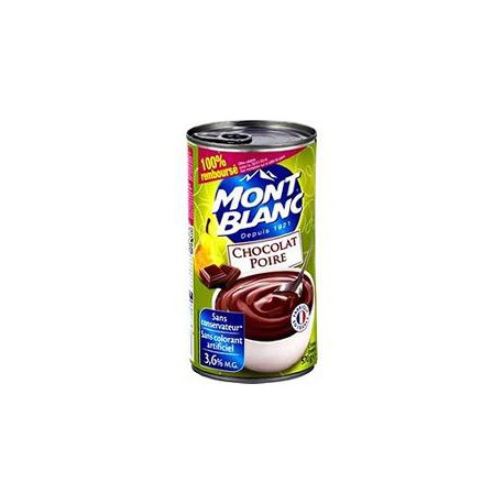 570G Creme Dessert Chocolat Poire Familial Mont Blanc