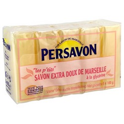 5X100Gr Savon Extra Doux De Marsielle Glycerine Persavon
