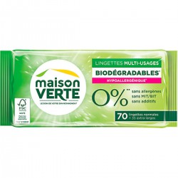 Lingettes Multi-Usages Biodégradables Le Paquet De 70 Lingettes
