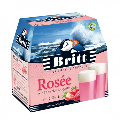 Britt Pack Biere Rosee 6X25Cl