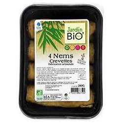 4X 70G Nems Crevettes Cote Bio Produit Biologique Logo Ab