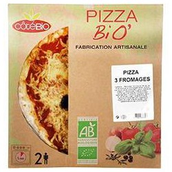 400G Pizza 3 Fromages Cote Bio Produit Biologique Logo Ab