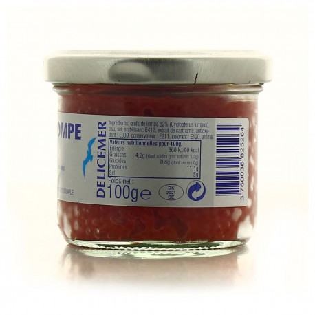 Oeufs Lompe 100G.Rouge