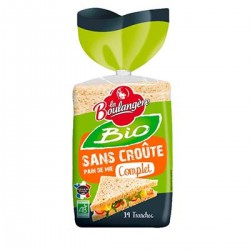 330G Pain Mie Sans Croute Bio Complet La Boulangere