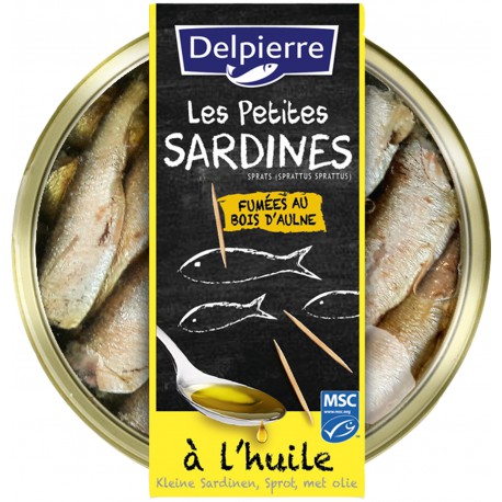 120G Sardines Huile Delpierre