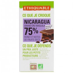 100G Chocolat Noir Bio Nicaragua Ethiquable