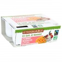 4X100G.Dessert Litchi Banane Ethiquable
