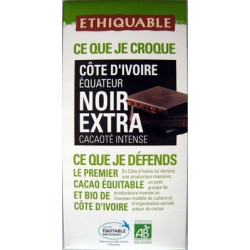 100G Tablette Chocolat Noir Tradition Ethiquable