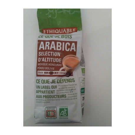 250G Cafe Arabica Altitude Bio Ethiquable
