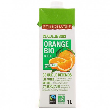Bouteille 75Cl Pu Jus Orange Bio Ethiquable