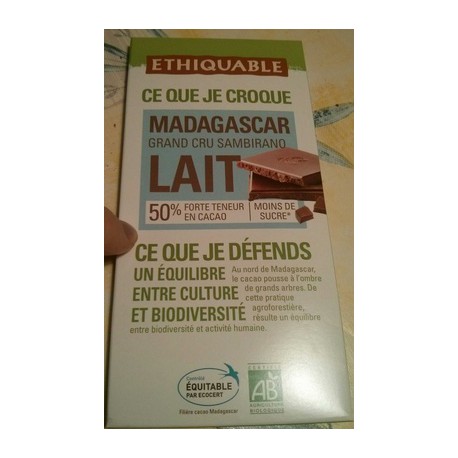Ethiq Choclt 50% Cacao Bio 100