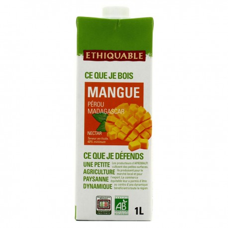 1L Nectar De Mangue Bio Ethiq.