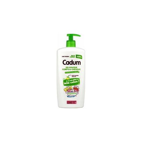 Cadum Gel Enfant Corps&Cheveux Amande Douce Biol.Pompe 750 M