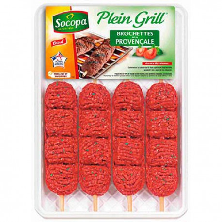 4X100G Brochette Pg Boeuf A La Provencale Socopa