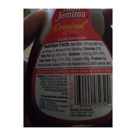 Aunt Jemima Original Syrup 355Ml
