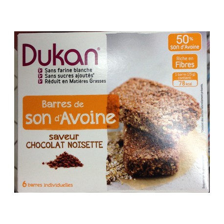 150G Barre Son Avoine Chocolat Dukan