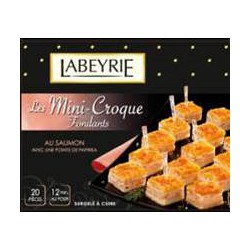 195G 20 Mini Croque Fondant Saumon Labeyrie