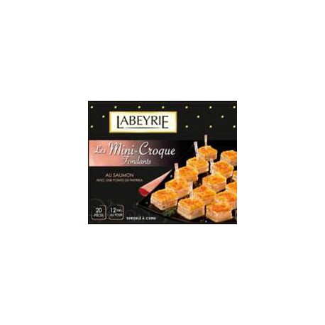 195G 20 Mini Croque Fondant Saumon Labeyrie