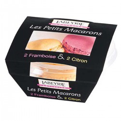 40G 4 Petits Macarons Framboise/Citron Labeyrie