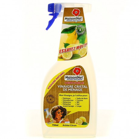 Spray Vinaigre Menager Citron 750Ml Maison Net