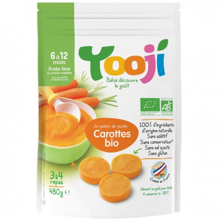 480G Puree Lisse Carottes Bio