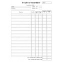 1000 Feuilles Inventaire A4