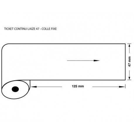 30Rouleaux Adh 47.5X125Mm M40 Sbpa