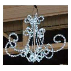 Lustre A Led Blanc H:80 Cm