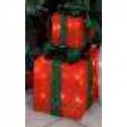 3 Cadeaux Lumineux Rouge/Vert