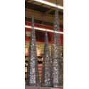 3 Cones Pailletes Argent
