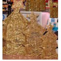 3 Sapins Pailletes + Etoile Or